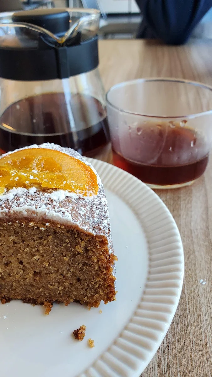 Olive Oil Cake and Pourover