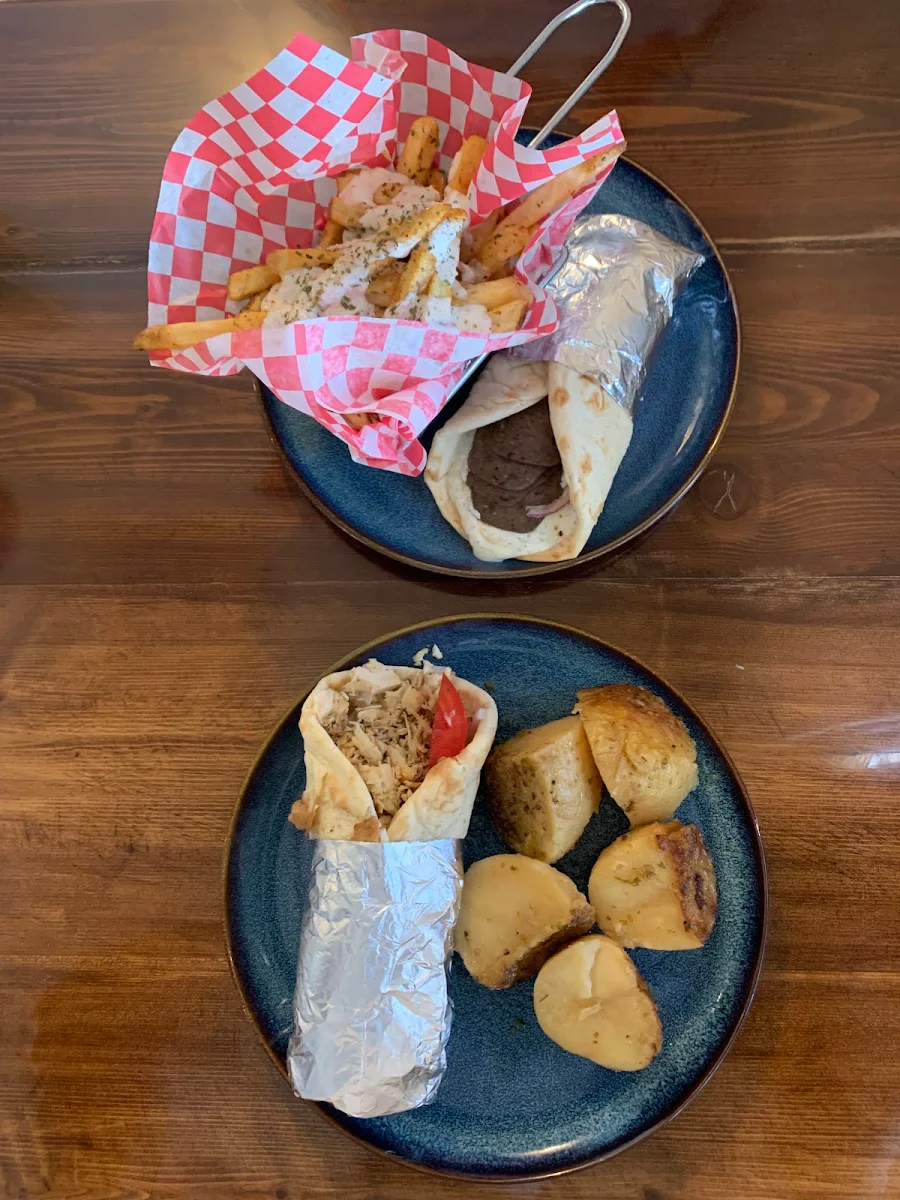 Chicken Shawarma and Gyro Wrap