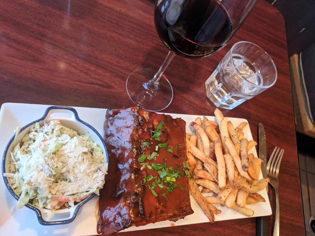 Pork Short Ribs with Fries & Coleslaw