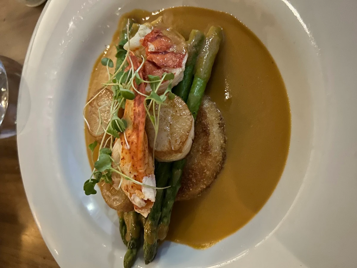 With Green Peas and Tarragon Beurre Blanc