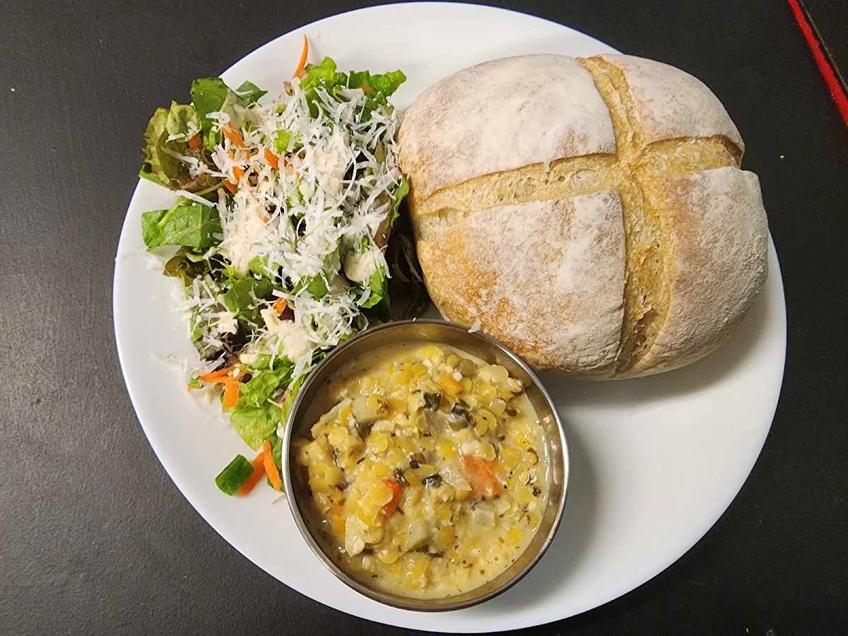 Sourdough Bread Jupiter's Salad Seafood Pottage