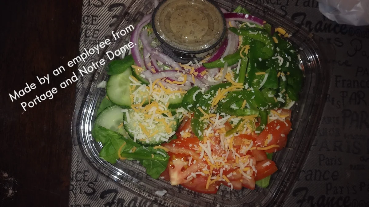 Veggie Sub Made into a Salad