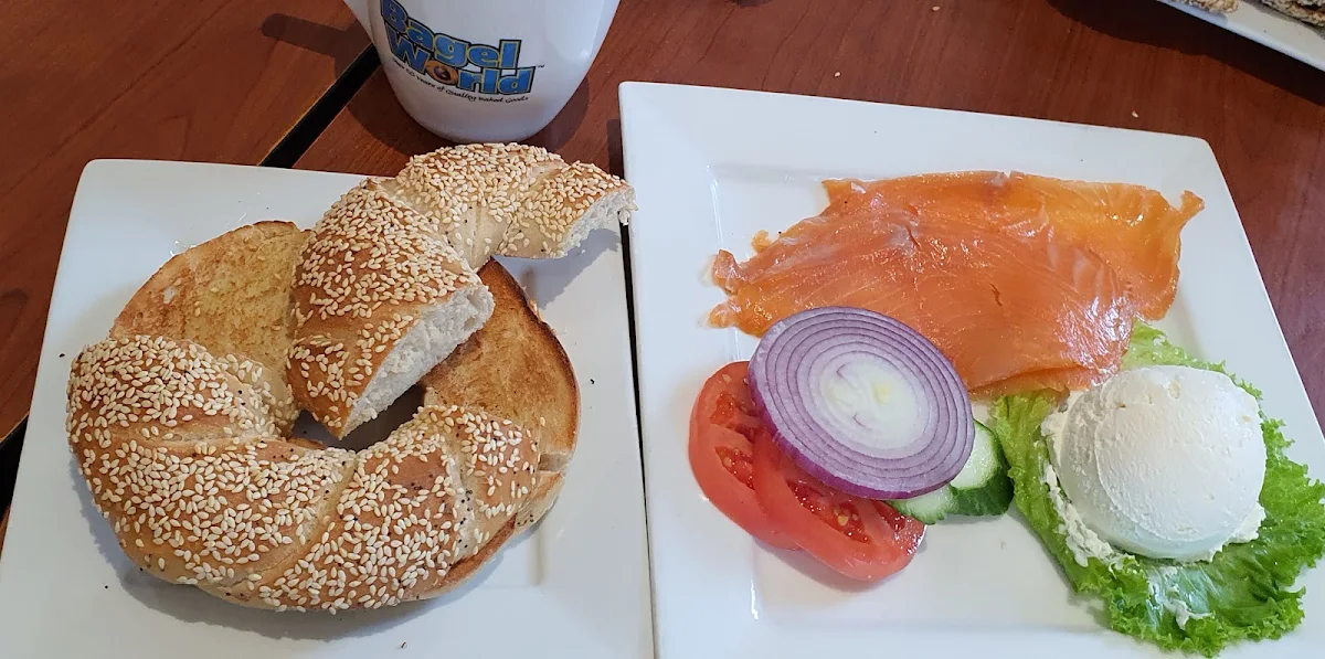 Lox and Bagel with Cream Cheese