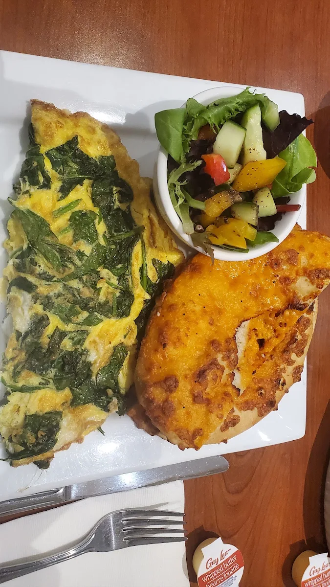 Spinach and Feta Cheese Omelette