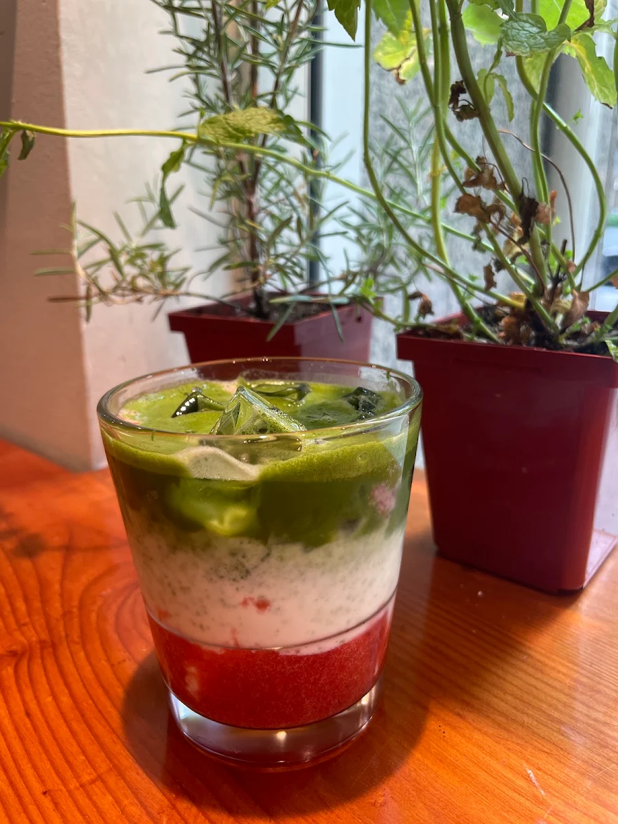 Iced Strawberry Matcha