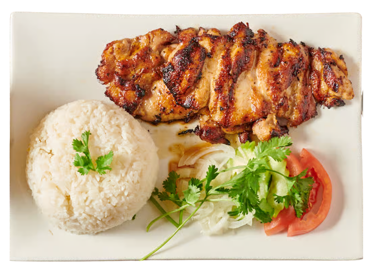 Grilled Chicken Rice Plate