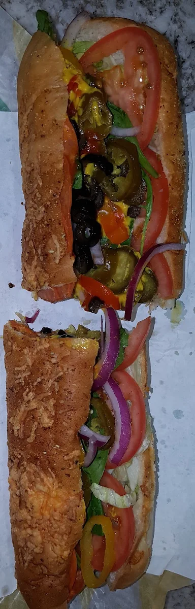 Foot Long Pizza Sub with Italian Parmesan Bread Filled with Deliciousness