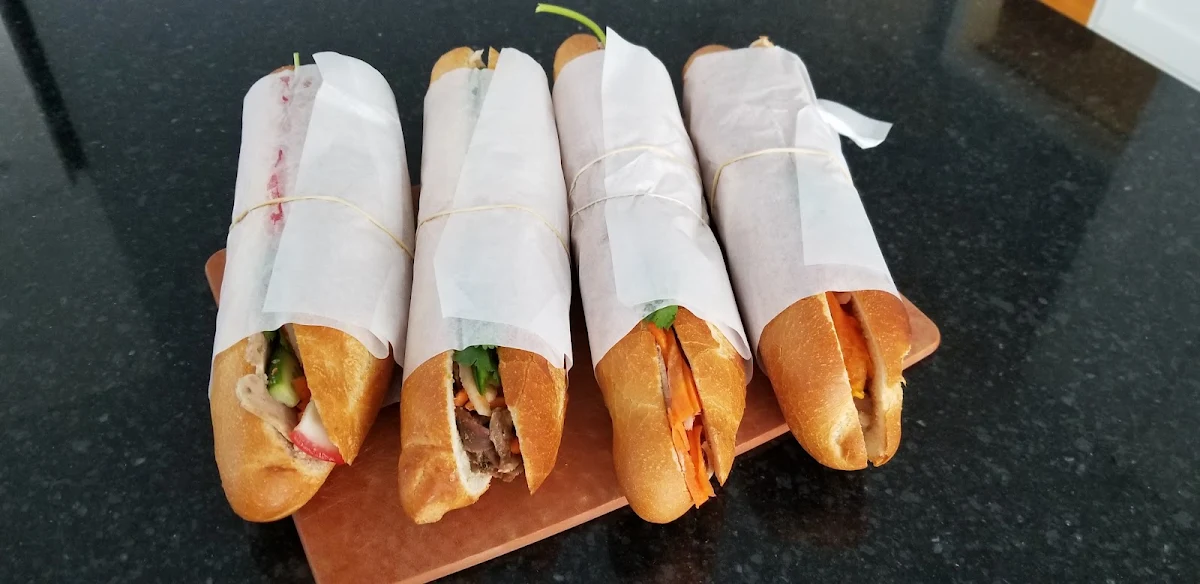 V-Bacon Lemongrass Pork Special and Chicken Banh MI