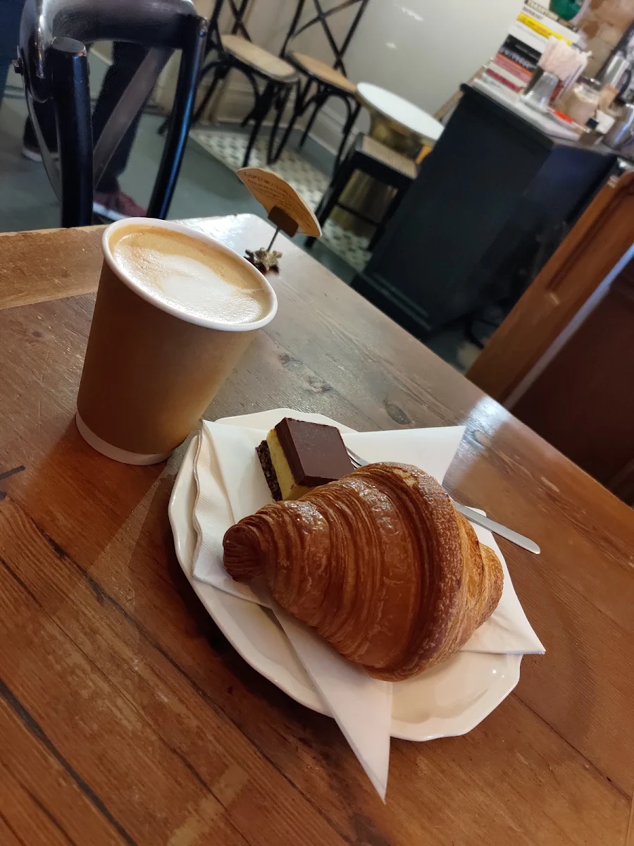 Croissant and Nanaimo Bar