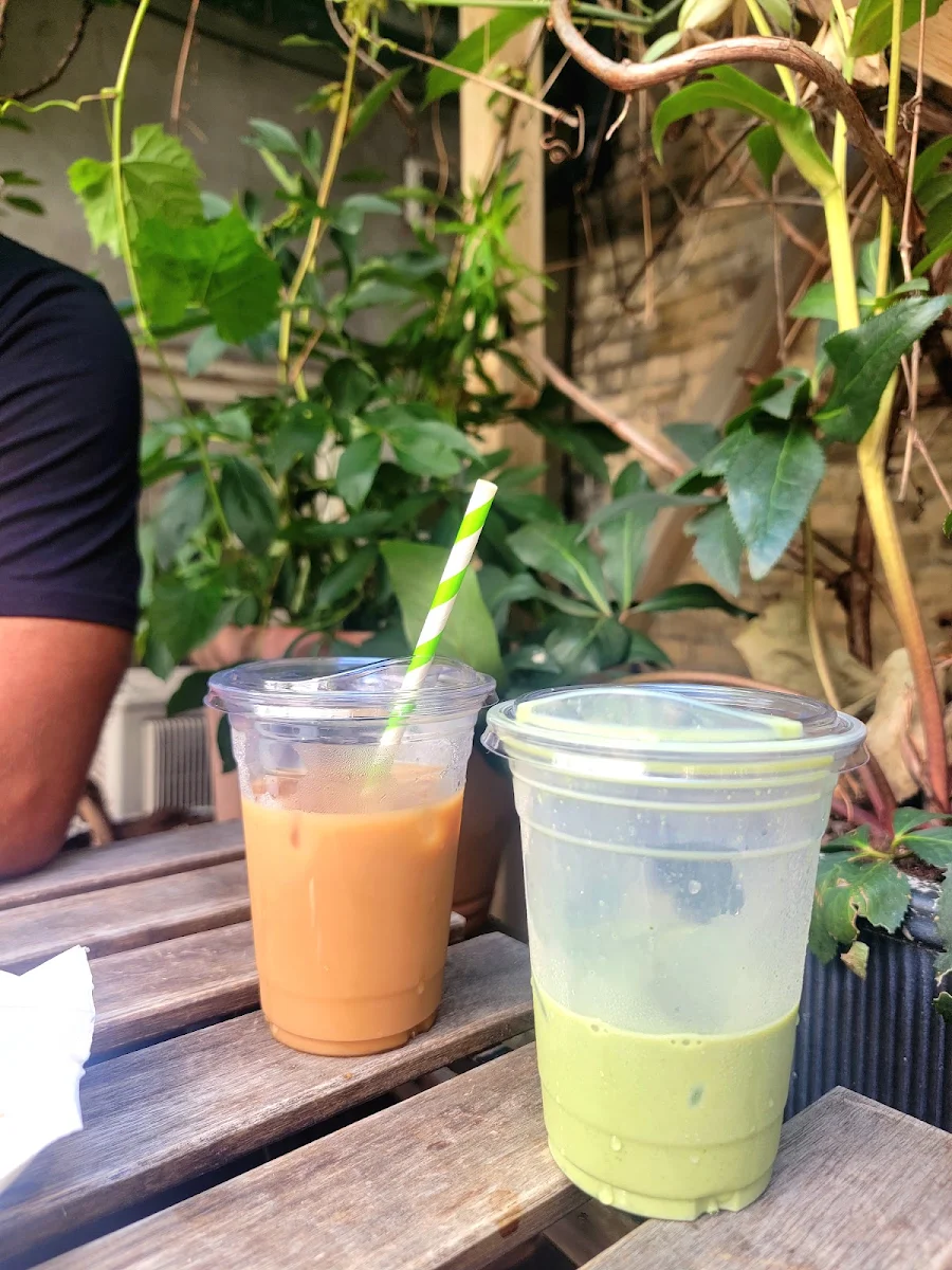 Strawberry Matcha Latte