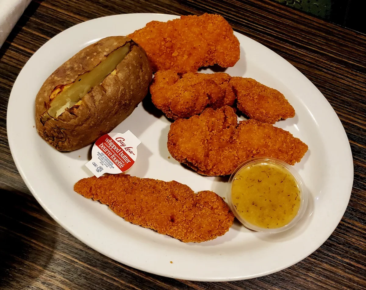 Chicken Fingers with Baked Potato