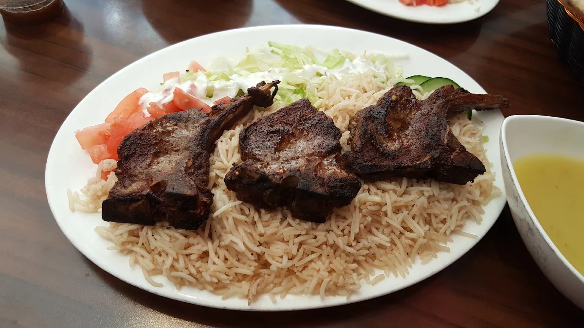 Lamb Chops with Rice