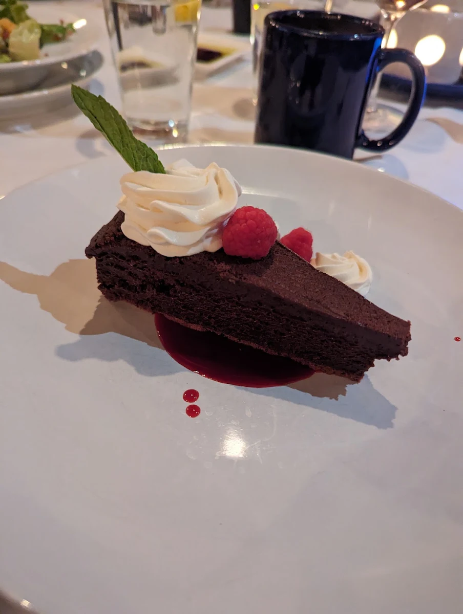 Dark Chocolate Torte with Raspberry