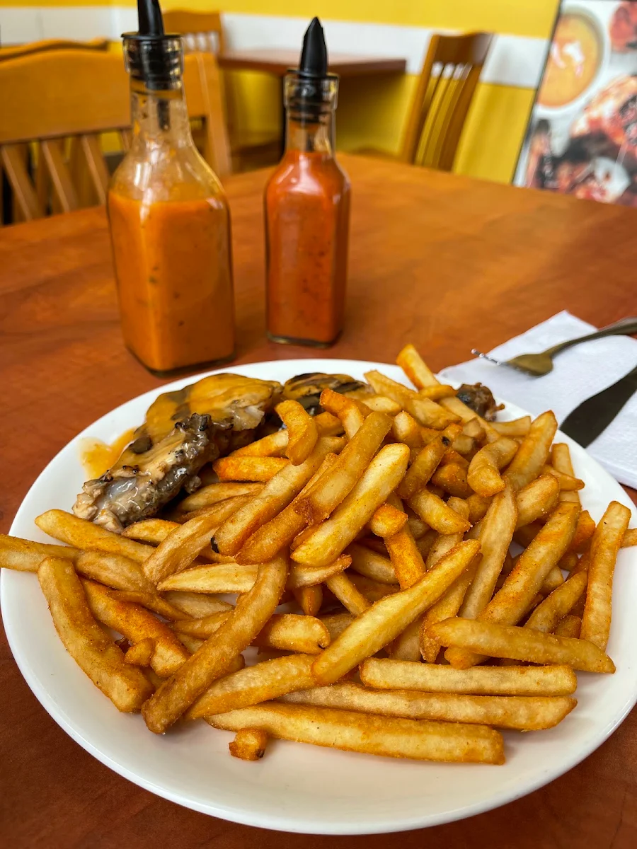 Grilled Chicken with Peri Fries