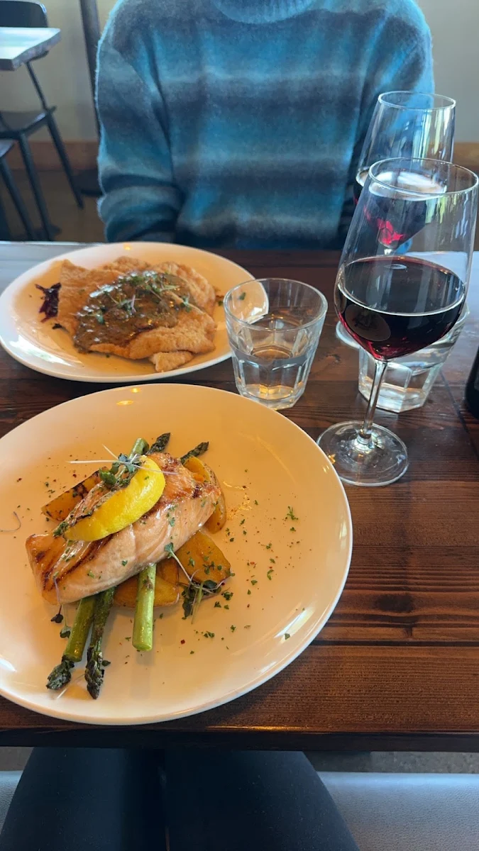 Salmon and Pork Schnitzel