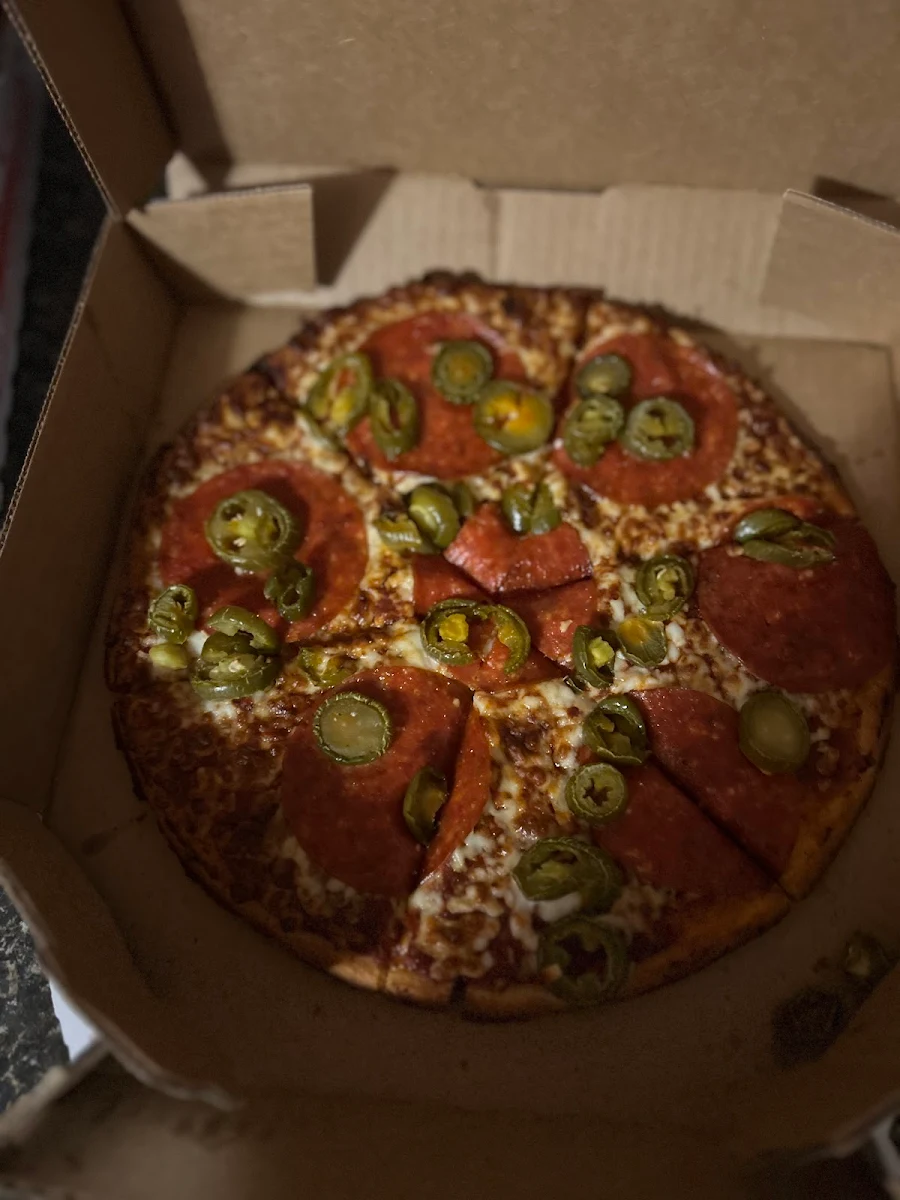 Gluten Free Pizza Boston Pepperoni and Jalapeños