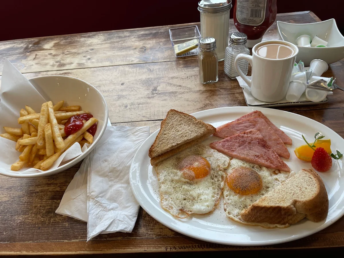 Two Eggs with Ham