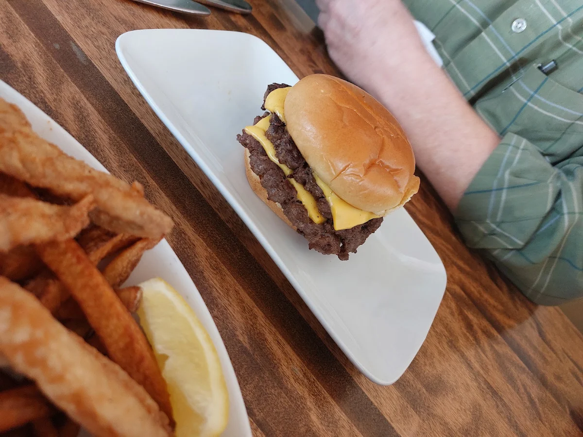 Double Cheeseburger with Smashed Onions
