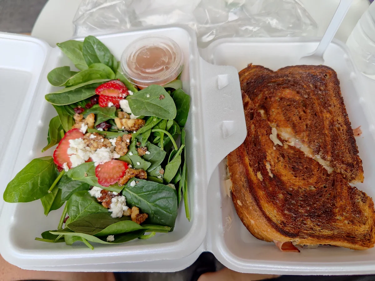 Ruben Sandwich with Toasted Walnut Salad