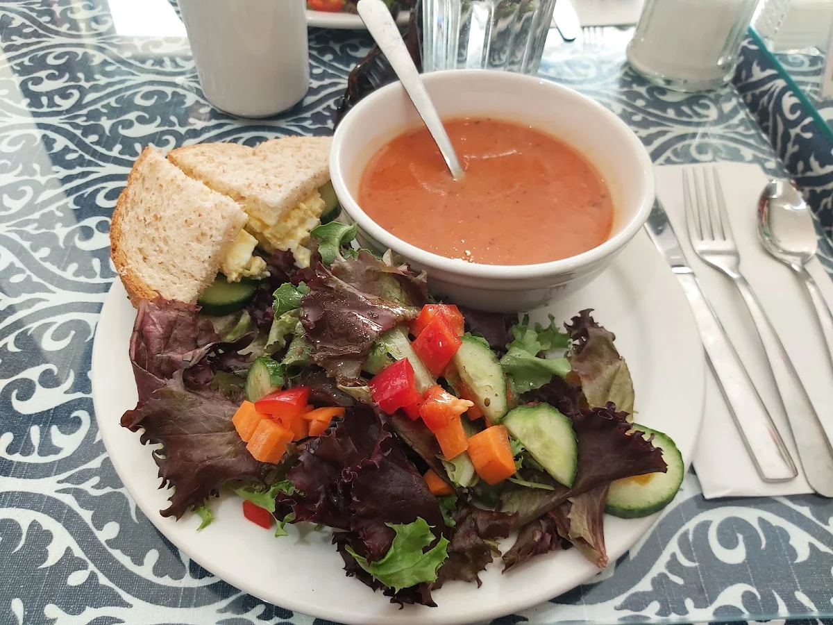 Tomato Soup and Salad