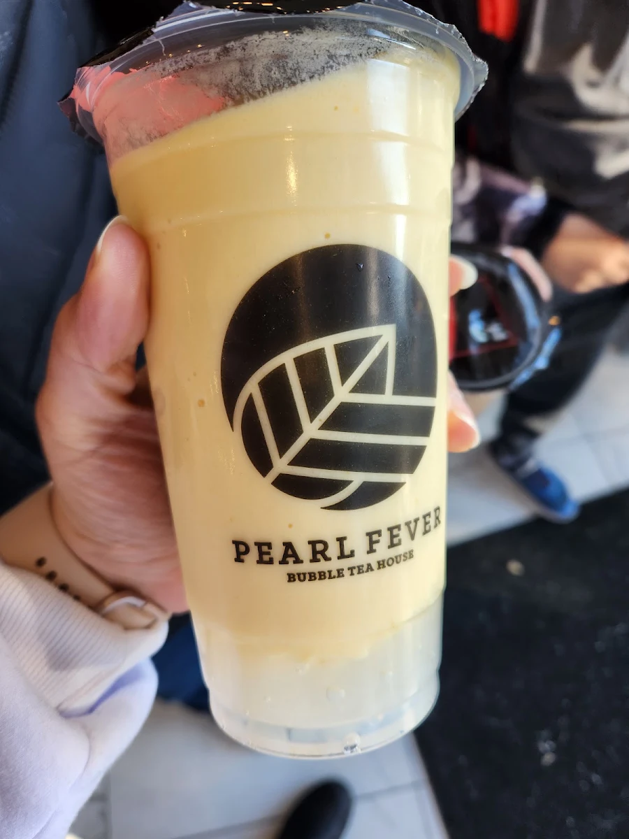Mango Ice Cream with Lychee Jelly