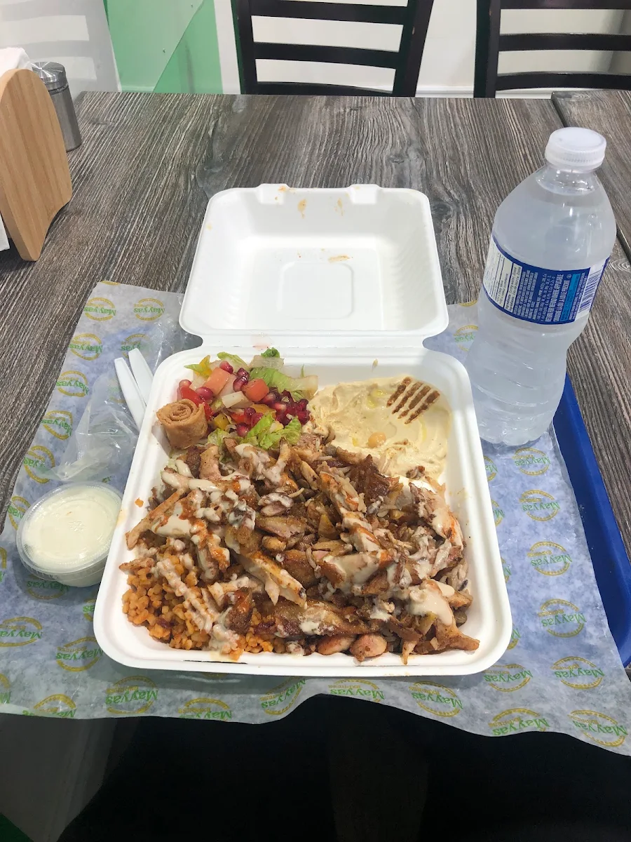 Beef Shawarma Plate with Pop