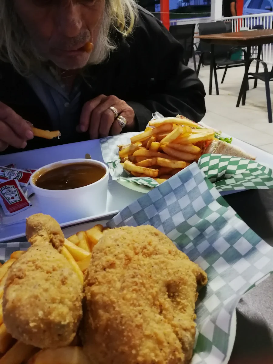 Fried Chicken and Clubhouse Sandwich