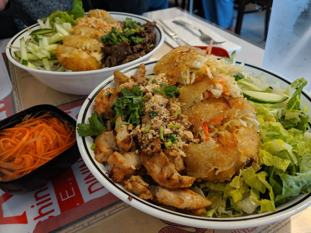 Chicken and Beef Noodle Bowls