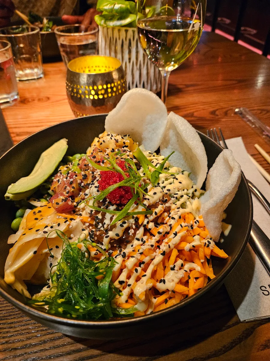 Salmon and Tuna Poke Bowl