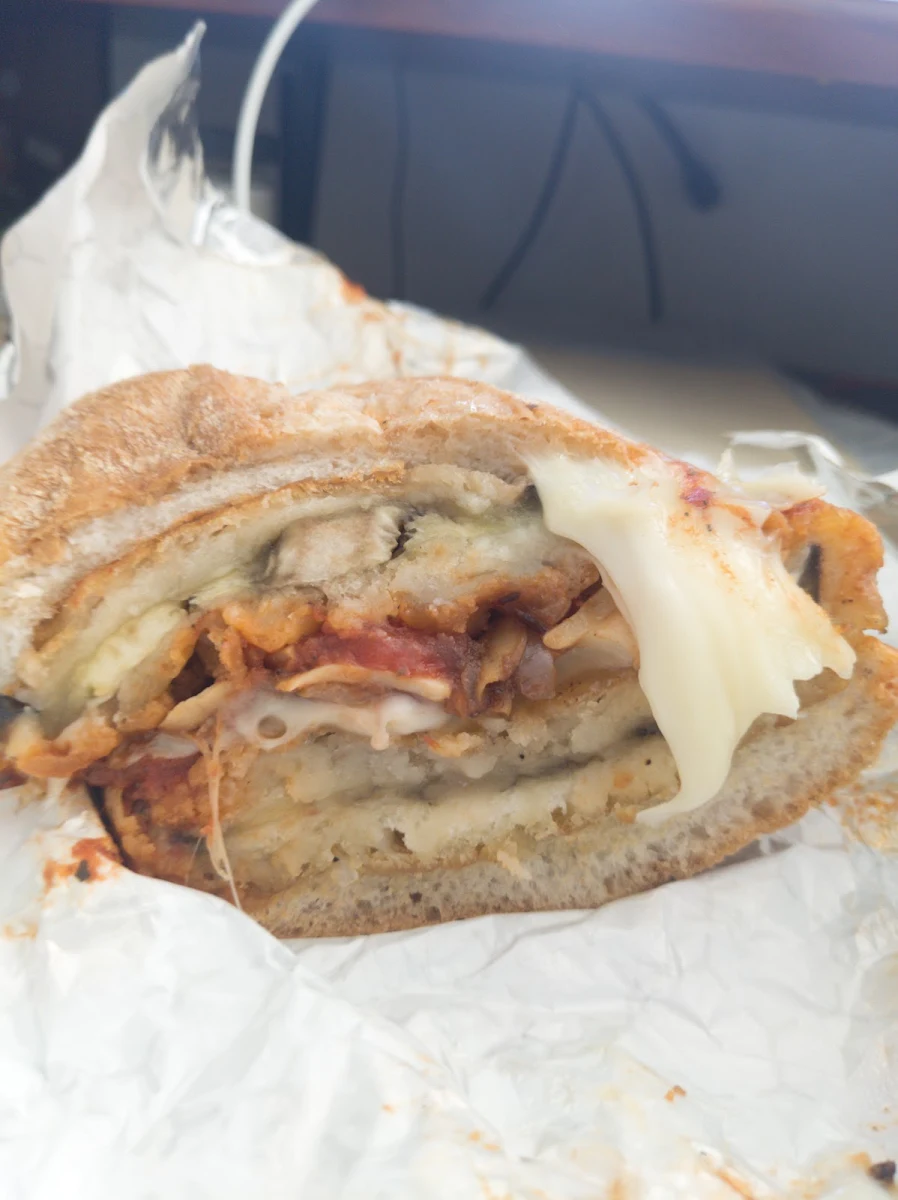 Eggplant Parmesan Sandwich
