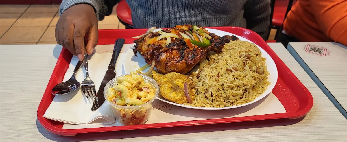 Riz Collé Salade Poulet BBQ