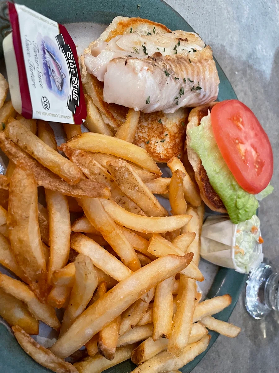 Grilled Haddock Burger