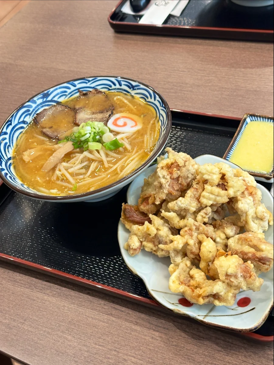 Miso Ramen and Karaage