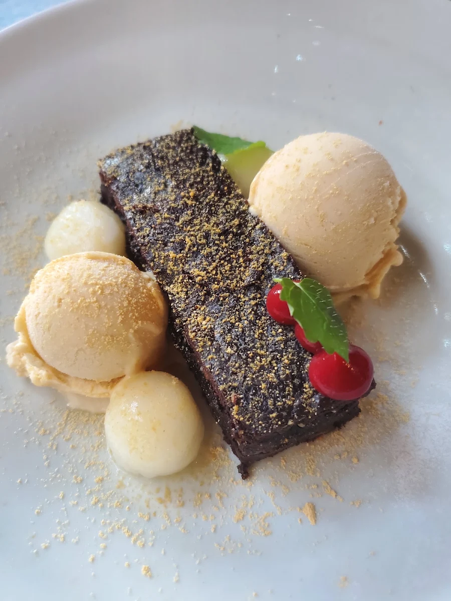 Black Sesame Chocolate Brownie