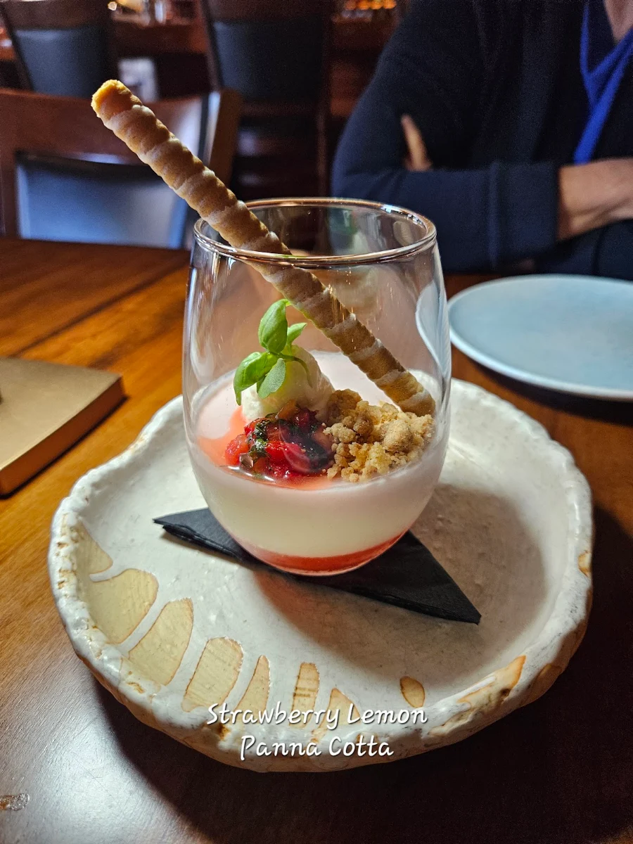 Strawberry Lemon Panna Cotta
