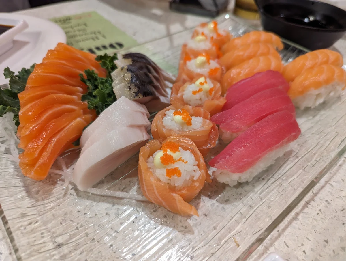 Salmon Sashimi Squid Sashimi