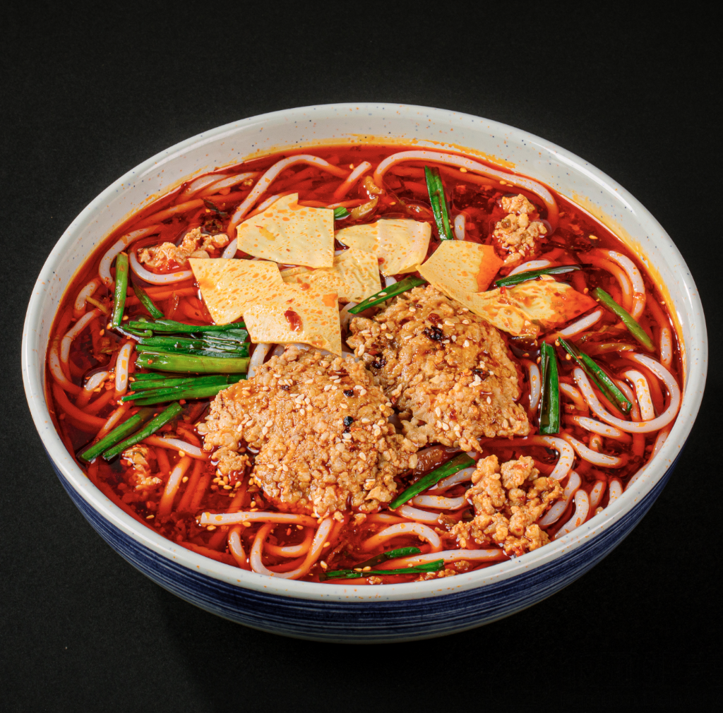 Traditional Tofu and Meat Sauce Rice Noodles Mildly Spicy