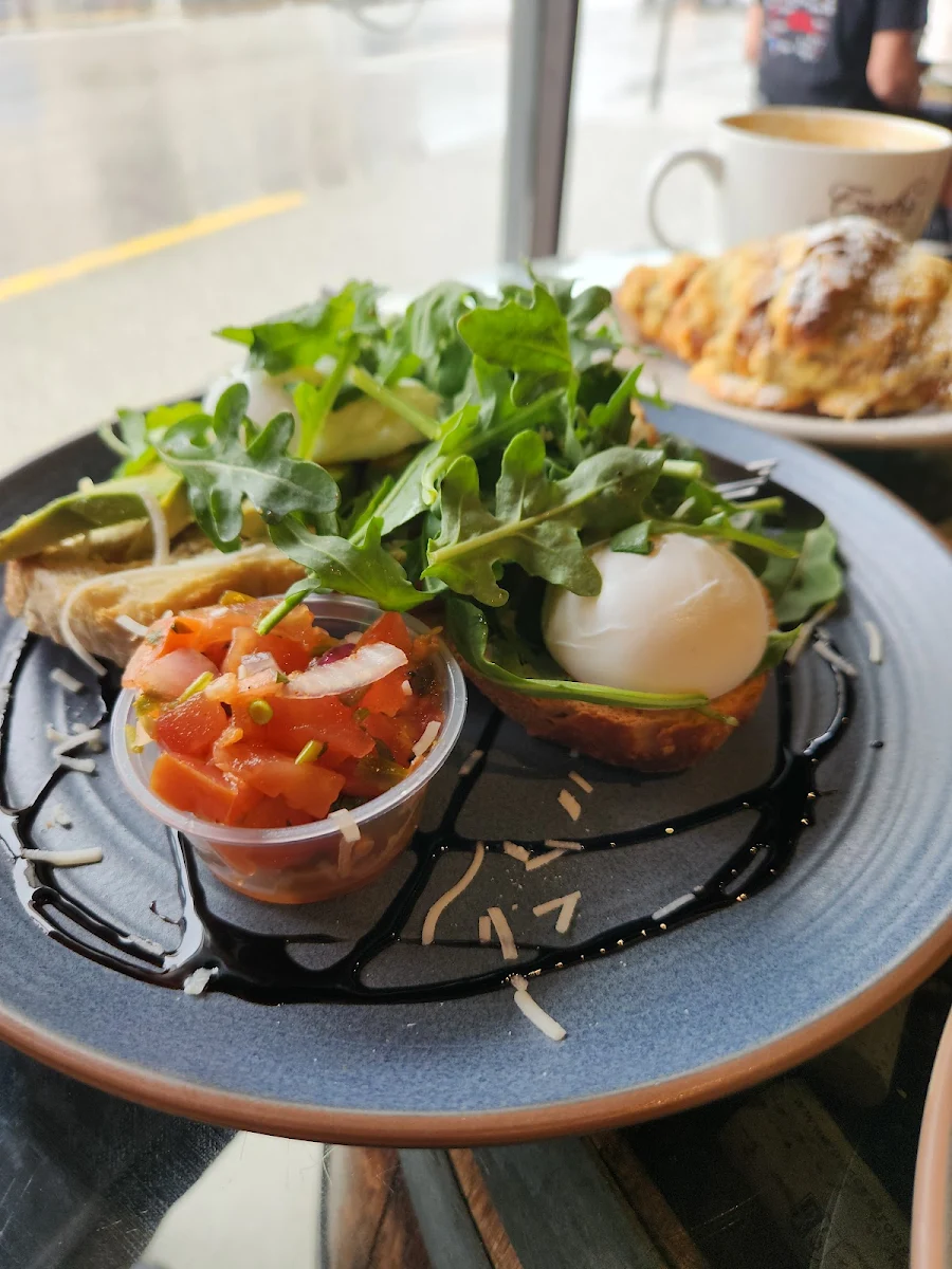 Poached Egg and Avocado on Sourdough