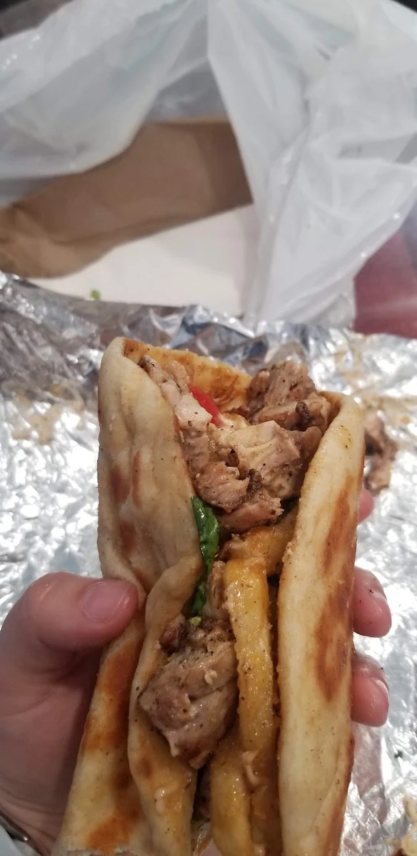 Chicken Pita with Fries