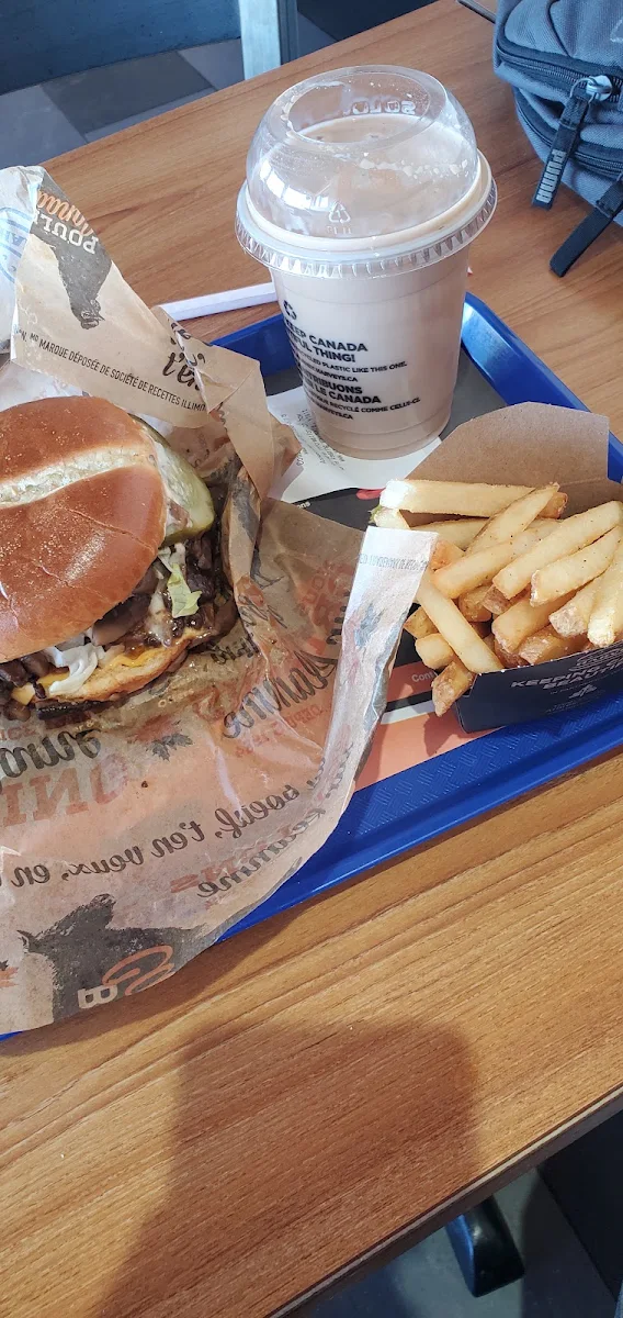 Cheesy Mushroom Burger