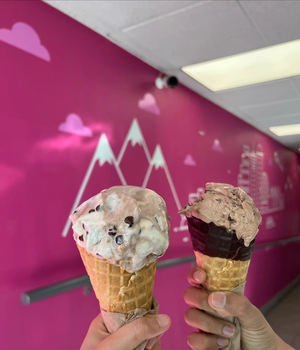 Cheesecake Nutella Ice Cream Cone and Chocolate Cone