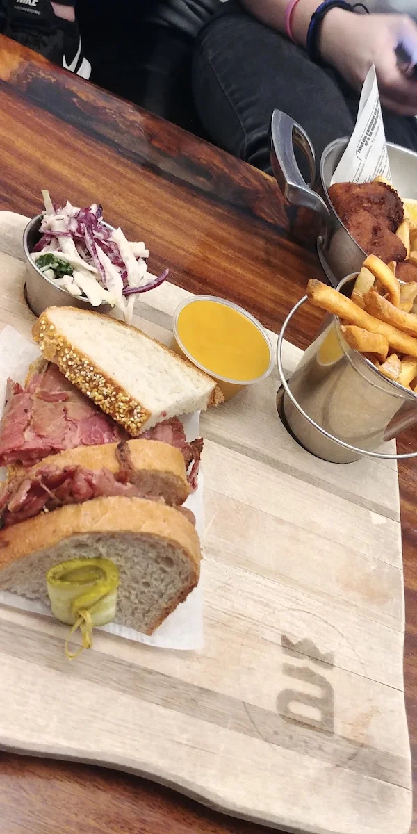 Tiny Smoke Meat Sandwich with Fries