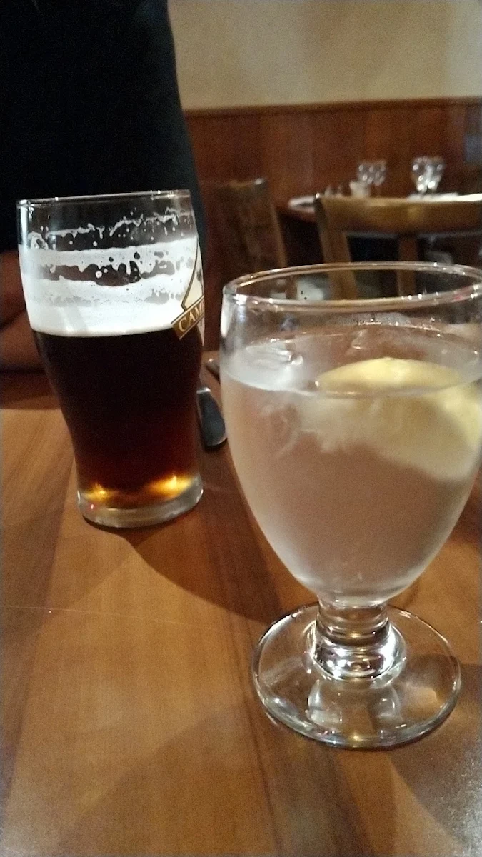 Cameron Amber Ale and Water