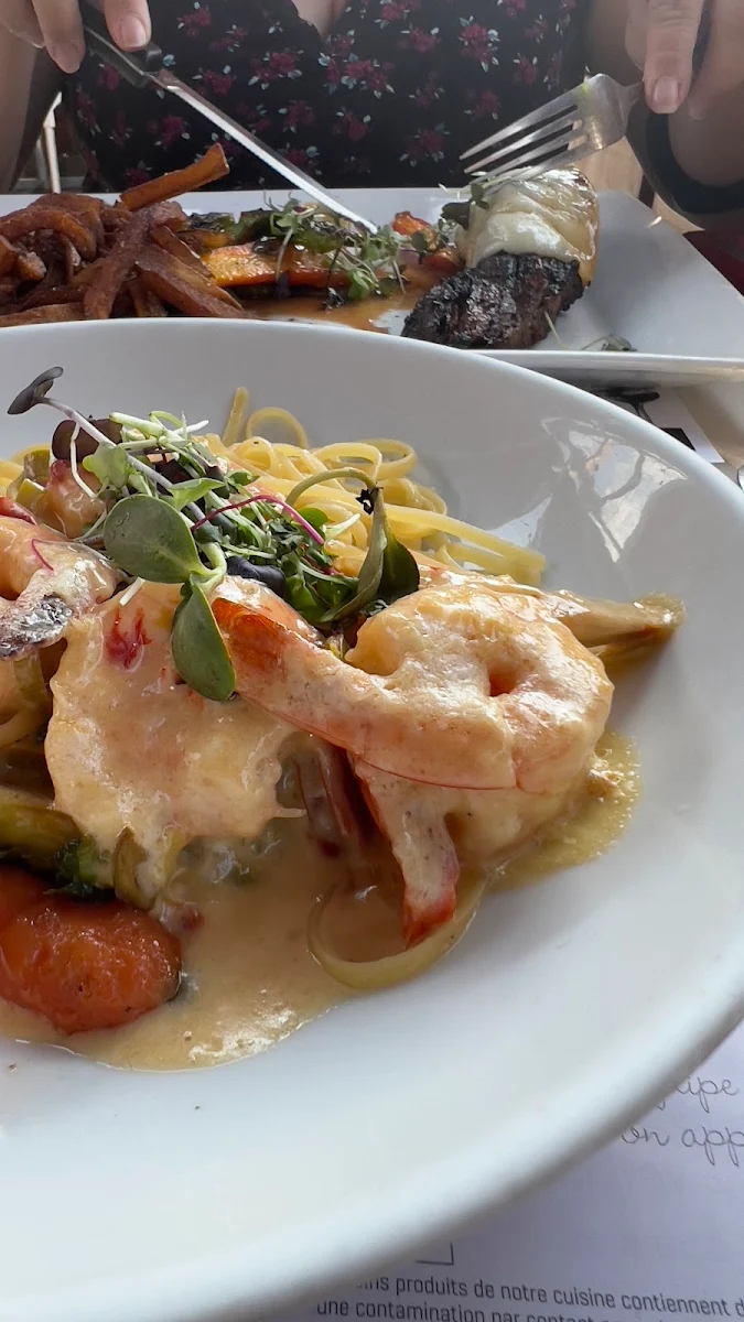 Tiger Shrimp and Fettuccine