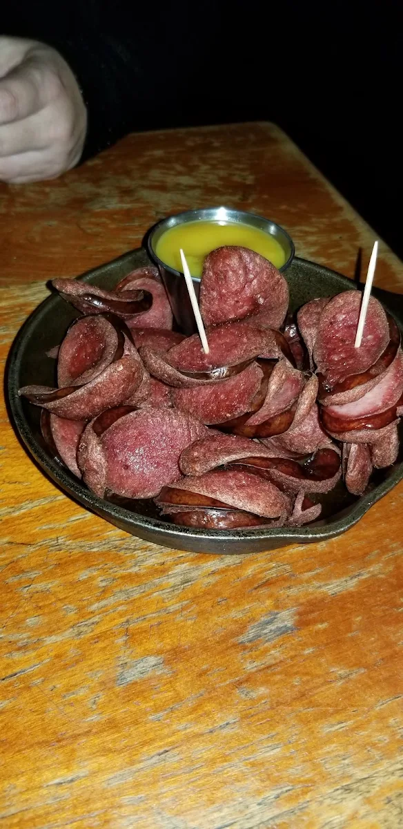 Deep Fried Pepperoni and Honey Mustard