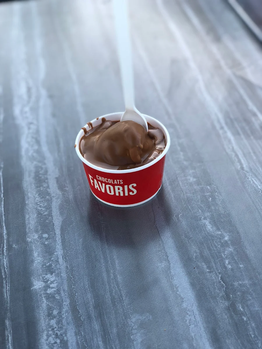 Vanilla Ice Cream with Chocolate Dipping Sauce
