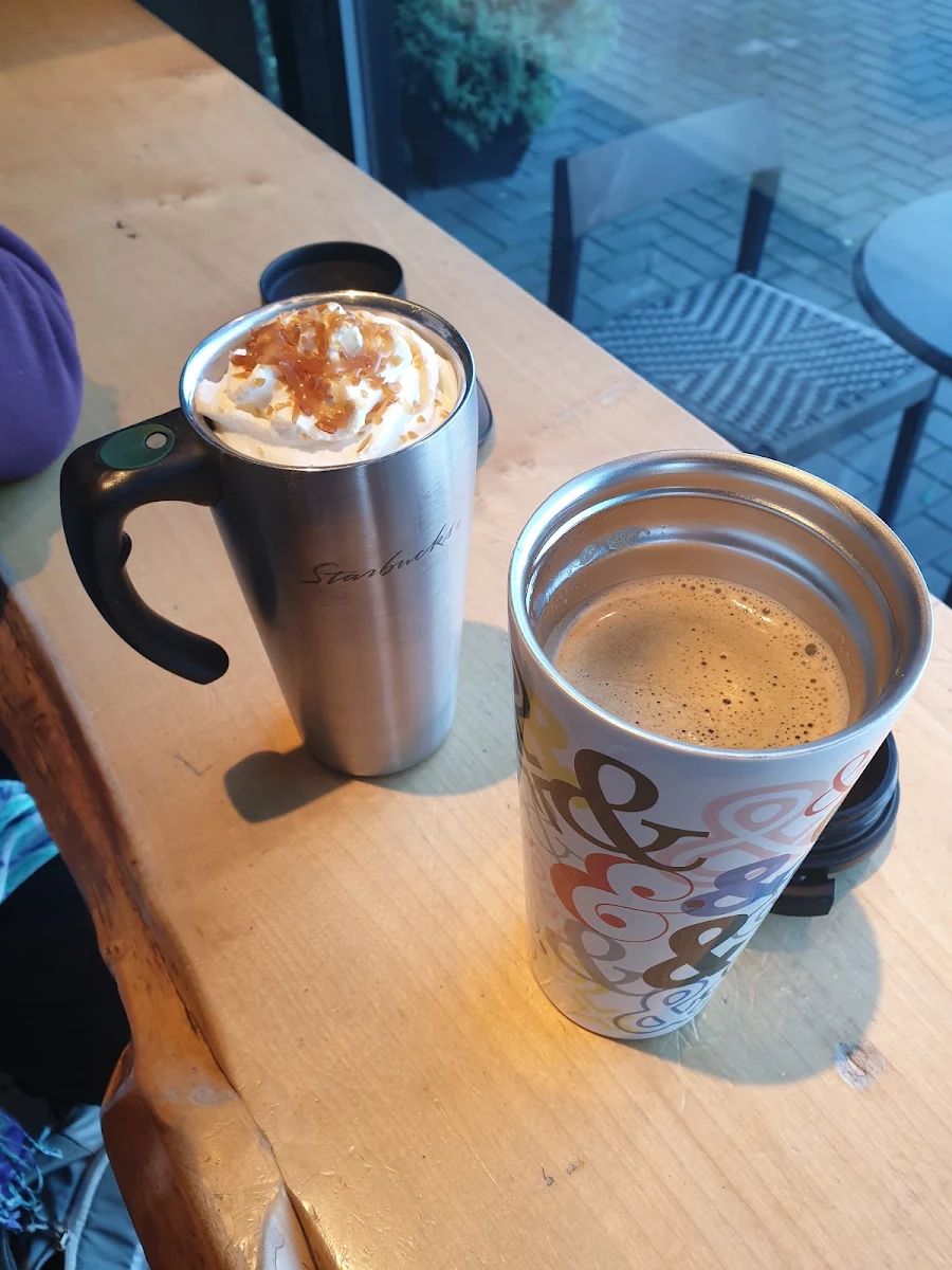 Creme Brulee Latte and Americano
