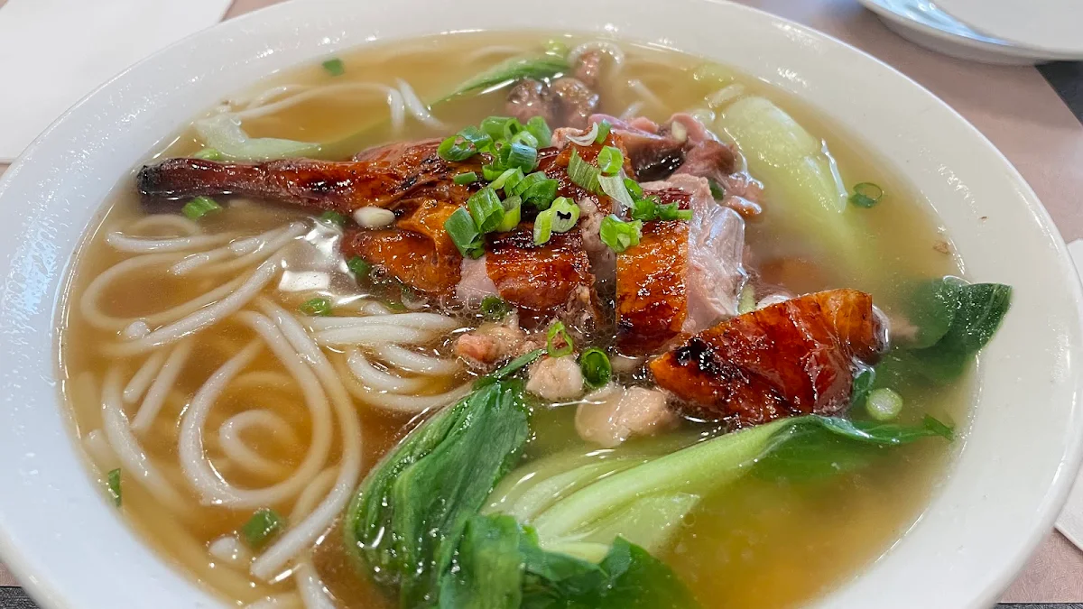 Roasted Duck Rice Noodle Soup