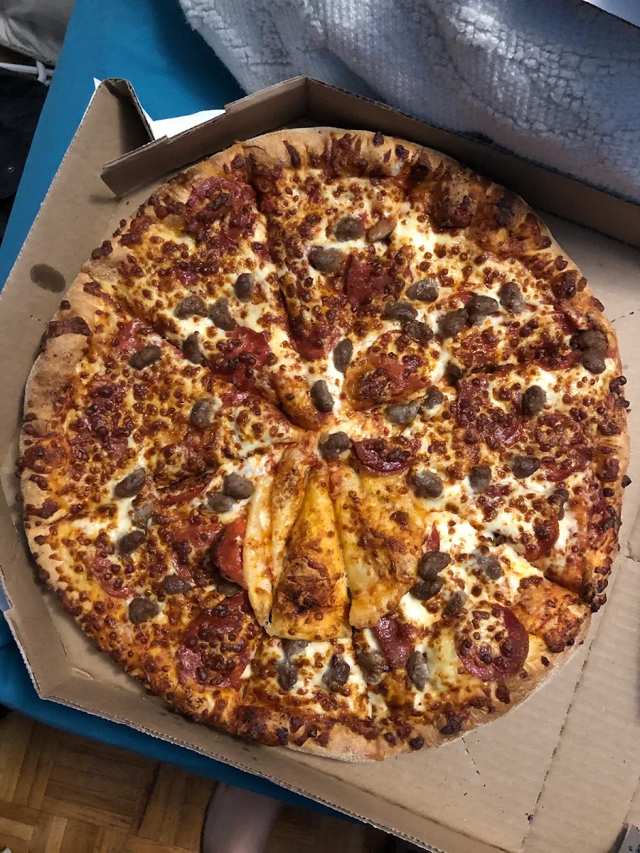Medium Meat Lovers with Extra Cheese Pizza