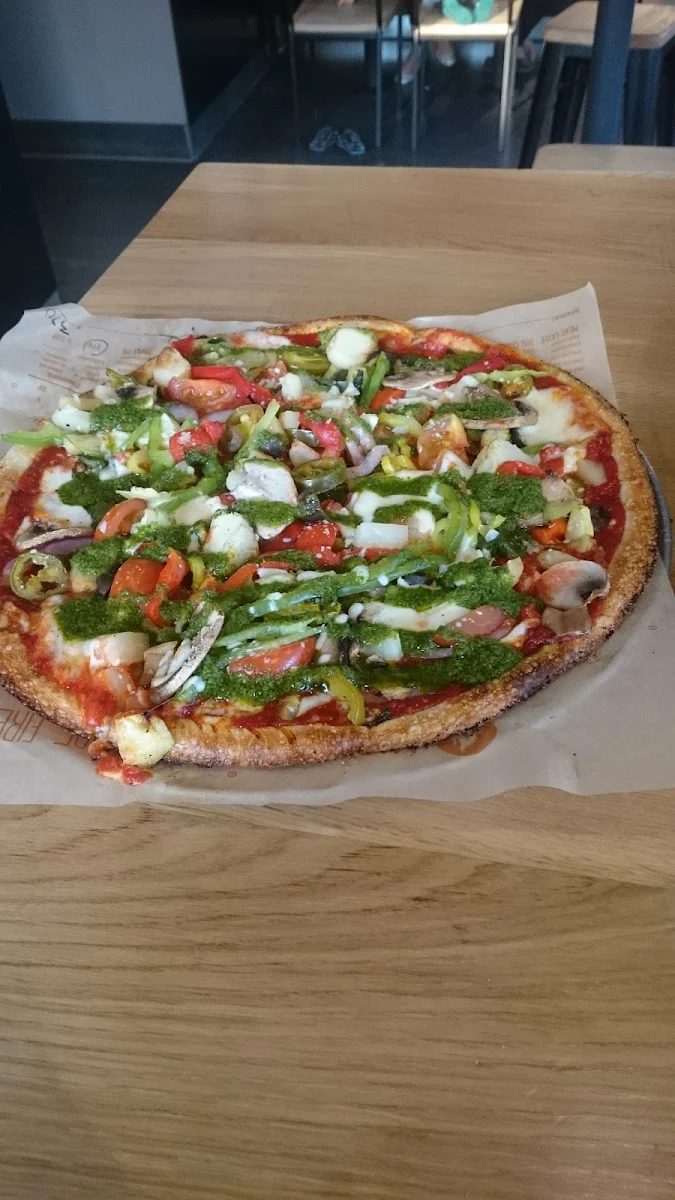 Red Vine with Pesto Oil Drizzle